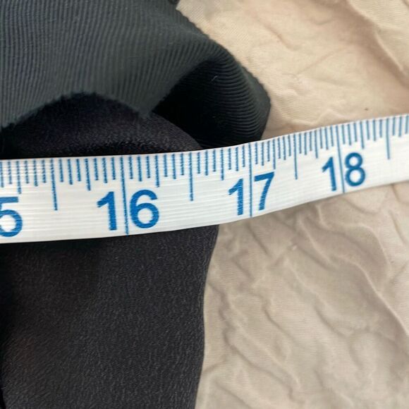 Sonia Rykiel Womens Cap Sleeve Pleated Belted Fit & Flare Dress Black Sz 40 NWT - Picture 9 of 10